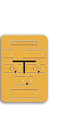 Franken Plastik Gas Form A Gelbes Schild Gas Form A