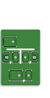 Franken Plastik Abwasser Form C Grünes Schild Abwasser Form C