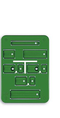 Franken Plastik Abwasser Form A Grünes Schild Abwasser Form A