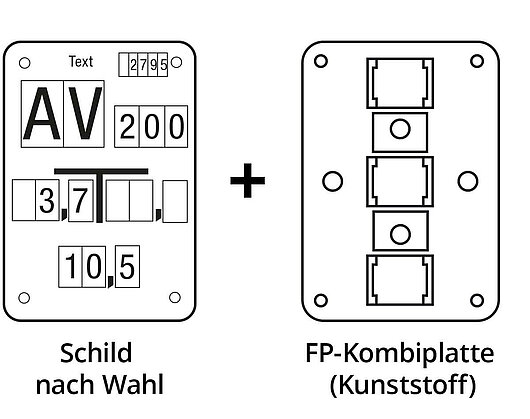 Befestigung Kombiplatte Befestigung Kombiplatte