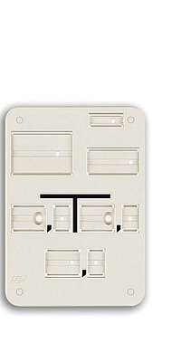 Franken Plastik Kabel Form B Weißes Schild Kabel Form B