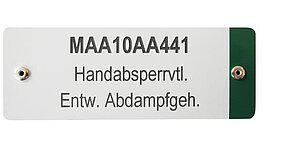 Kunststoffschild lasergraviert Schild mit Lasergravur