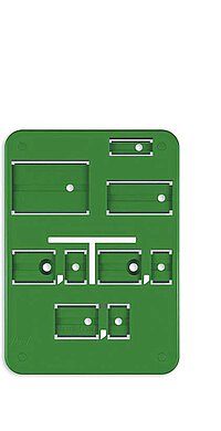 Franken Plastik Abwasser Form B Grünes Schild Abwasser Form B