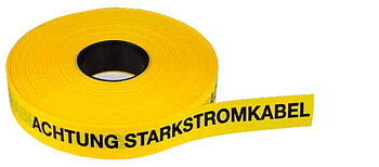 Franken Plastik Band Gelbes Band Starkstromkabel