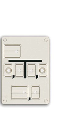 Franken Plastik Kabel Form C Weißes Schild Kabel Form C