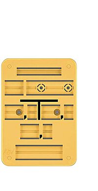 Franken Plastik Gas Form A Gelbes Schild Gas Form A