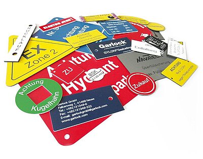 Kunststoffschilder aller Art Kunststoffschilder