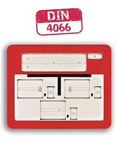 Franken Plastik Hydrant Kunststoff Rotes Schild Hydrant Kunststoff