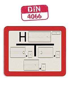 Franken Plastik Hydrant Kunststoff Rotes Schild Hydrant Kunststoff