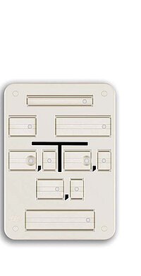 Franken Plastik Kabel Form A Weißes Schild Kabel Form A