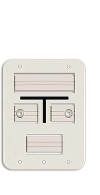 Franken Plastik Kabel Kunststoff Weißes Schild Kabel Kunststoff