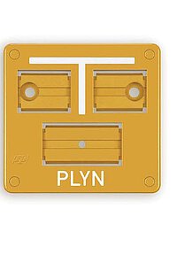 Franken Plastik Gas International Gelbes Schild Gas International