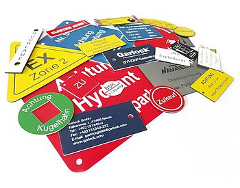 Industrie- und Anlagenbeschilderung Kunststoffschilder Franken Plastik